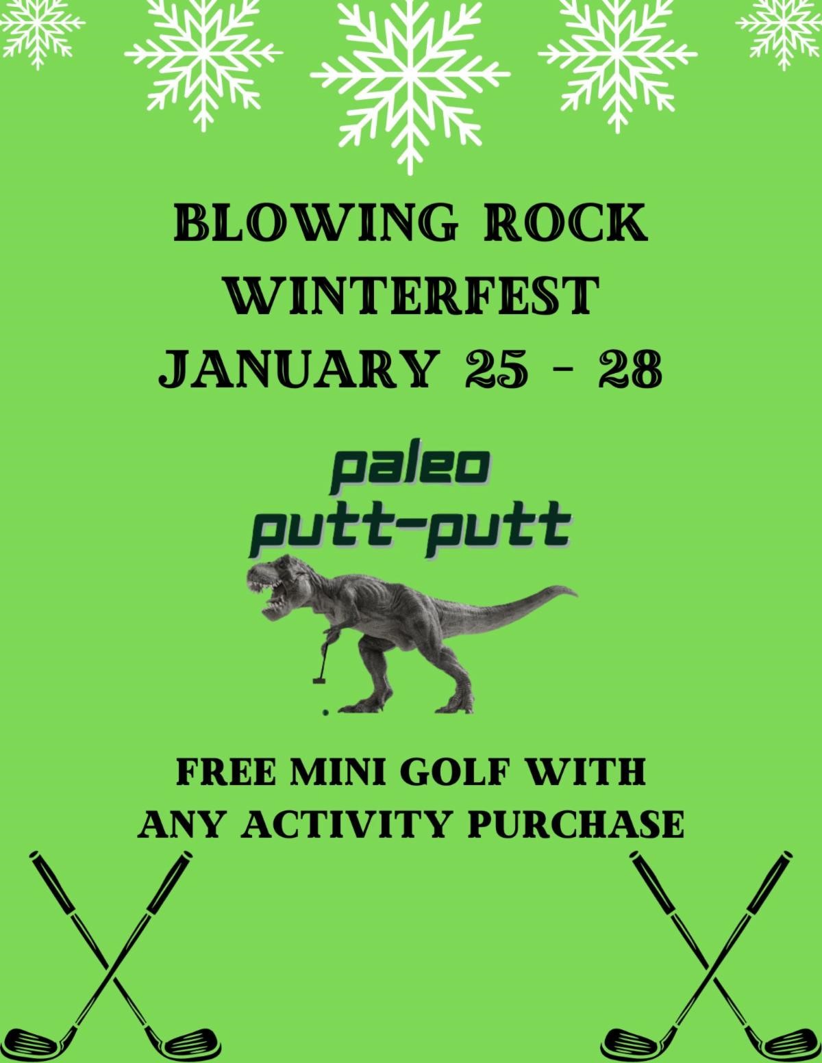 Doc’s Rocks FREE Paleo Putt-Putt with any activity purchase!!
